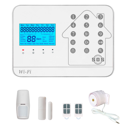 Báo động chống trộm cao cấp Smartz GW02 qua Wifi + Sim GSM và điện thoại bàn PSTN